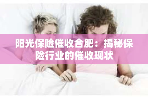 阳光保险催收合肥：揭秘保险行业的催收现状