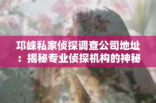 邛崃私家侦探调查公司地址：揭秘专业侦探机构的神秘面纱
