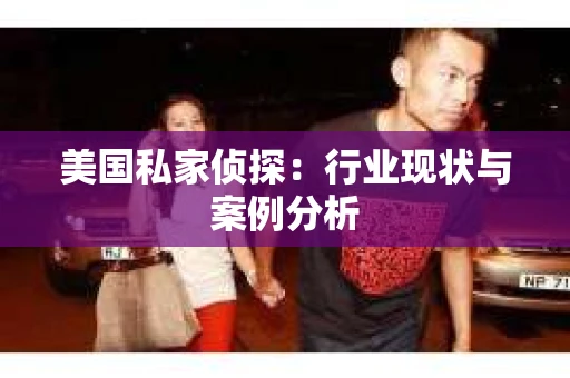 美国私家侦探：行业现状与案例分析