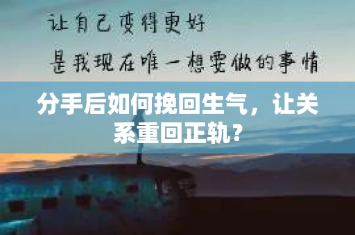 分手后如何挽回生气，让关系重回正轨？